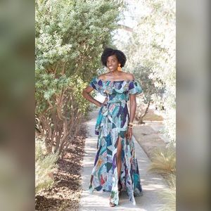 Off the Shoulder Maxi Dress